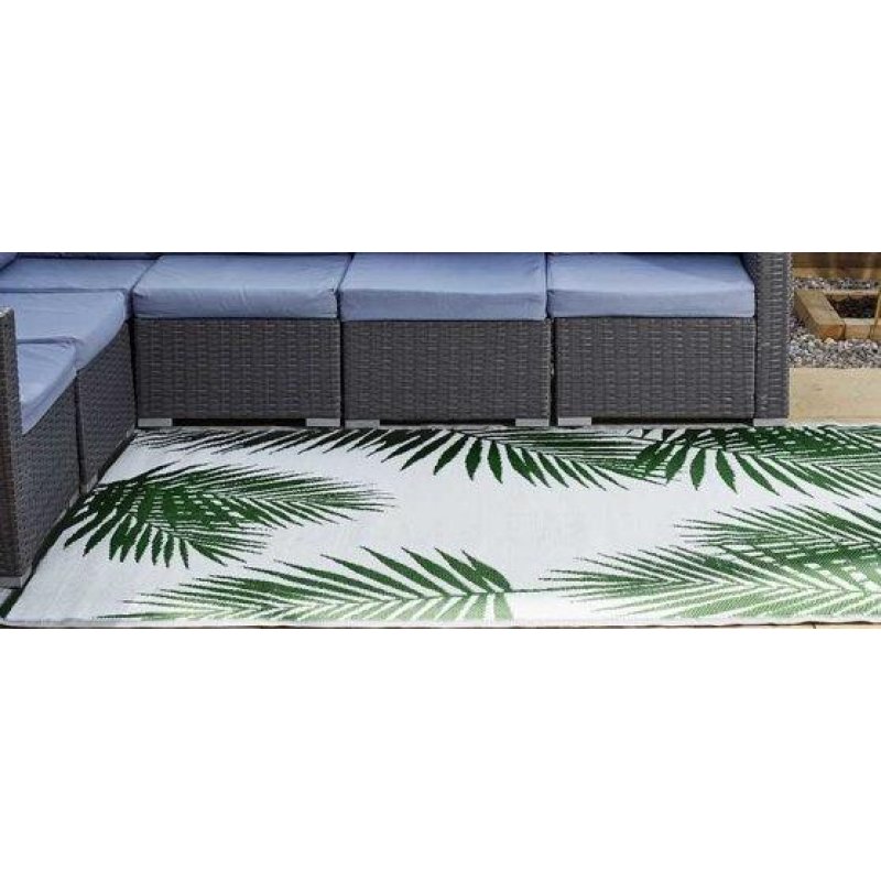 Smart Garden 240cm Flora Leaves Yellow Alfresco Mats main image 1