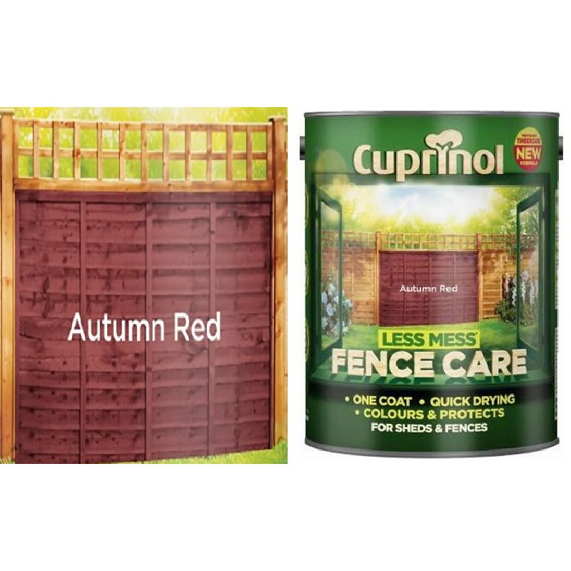 Cuprinol Autumn Red Fence Care 6 Ltr Holbury Hardware Stores