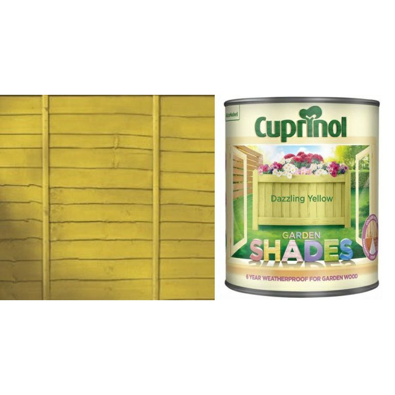 Cuprinol Dazzling Yellow Garden Shades 1Ltr Holbury Hardware Stores