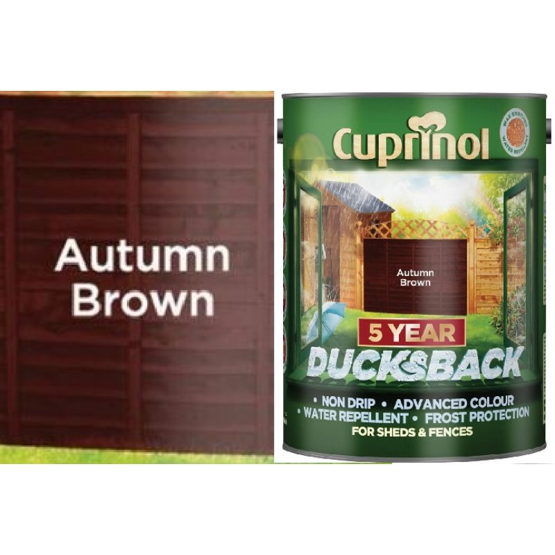 Cuprinol Ducksback Autumn Brown 5L Holbury Hardware Stores