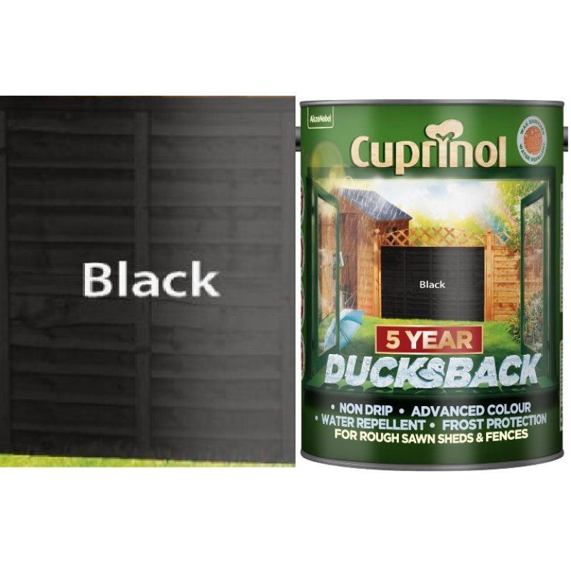 Cuprinol Ducksback Black 5L Holbury Hardware Stores
