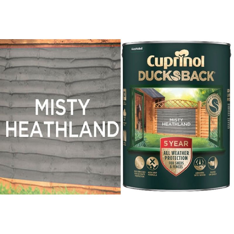 Cuprinol Ducksback Misty Heathland 5L Holbury Hardware Stores