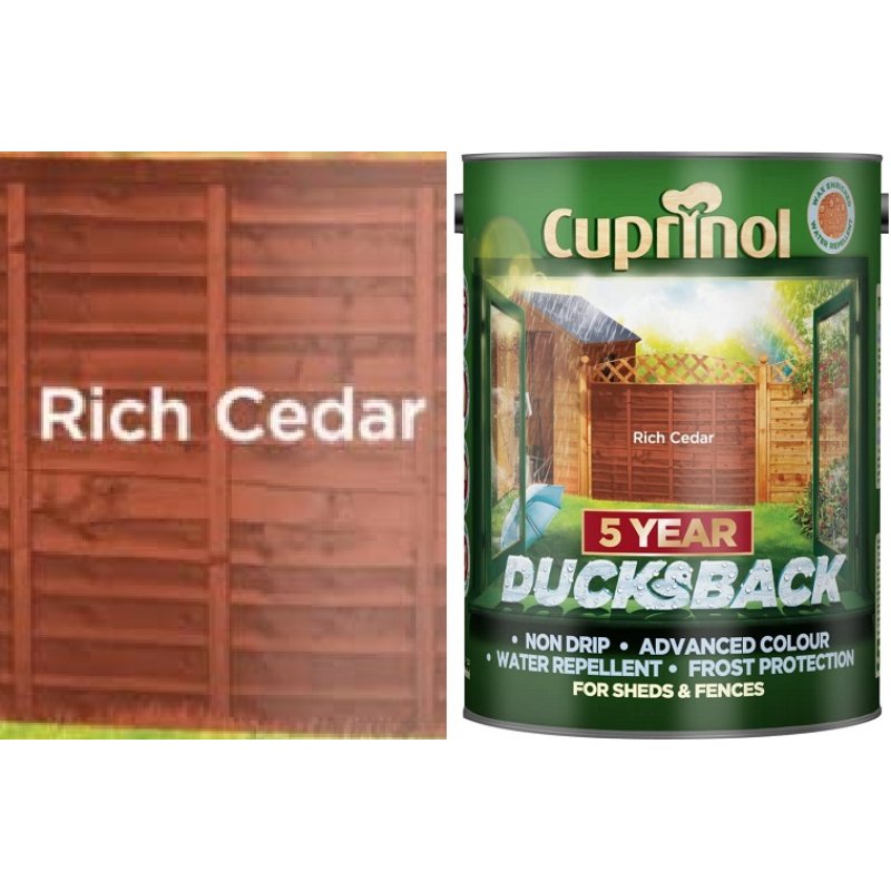 Cuprinol Ducksback Rich Cedar 5L Holbury