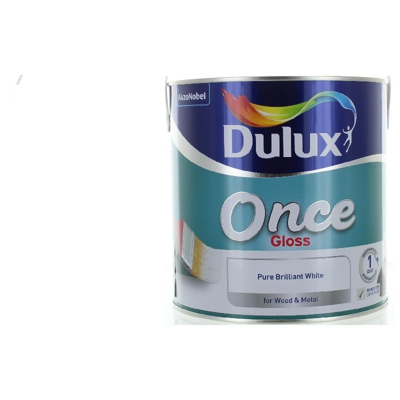 Dulux 2.5L Pure Brilliant White Once Gloss Holbury Hardware Stores