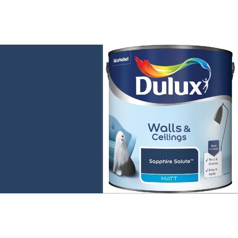 Dulux 2.5L Sapphire Salute Matt Holbury Hardware Stores