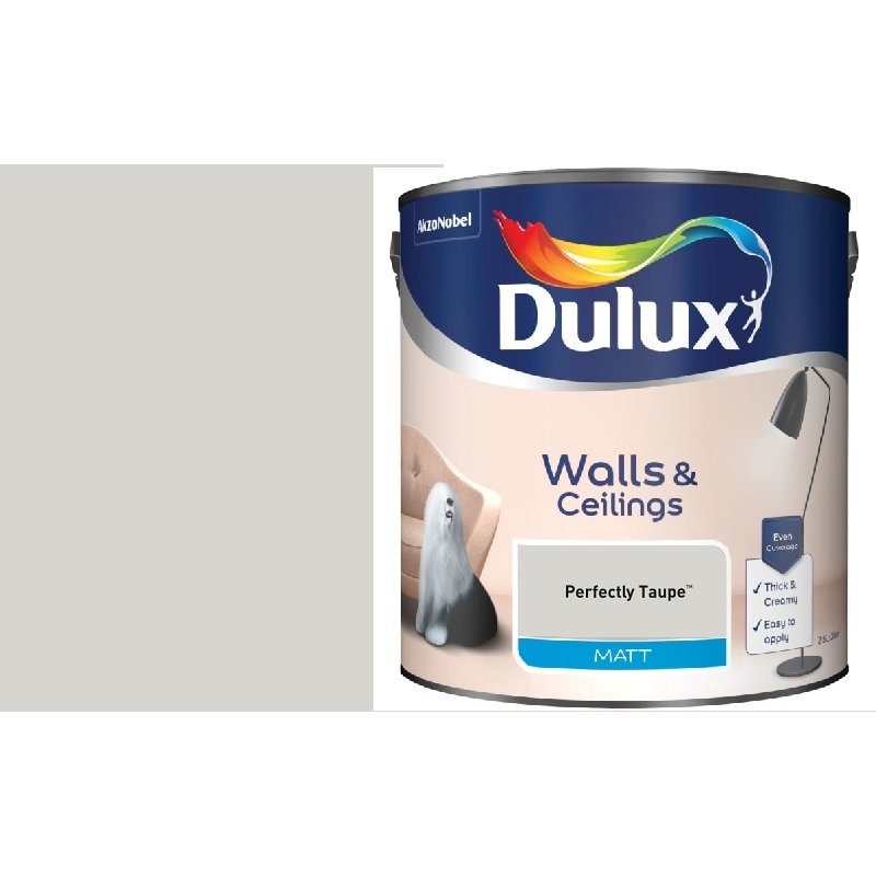 Dulux 2.5L Perfectly Taupe Vinyl Matt Holbury Hardware Stores