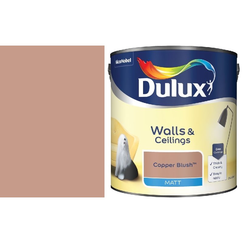 Dulux 2.5L Copper Blush Vinyl Matt Holbury Hardware Stores
