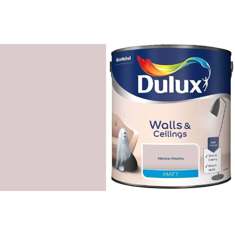 Dulux 2.5L Mellow Mocha Neutrals Matt Holbury Hardware Stores