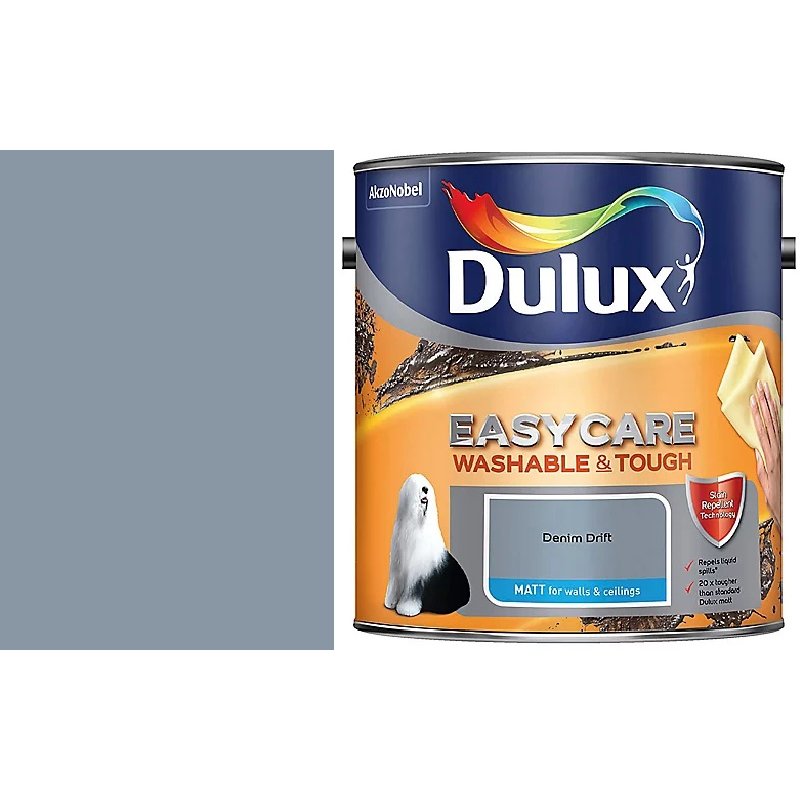 2« Litres Denim Drift Dulux Easycare Matt Holbury Hardware Stores