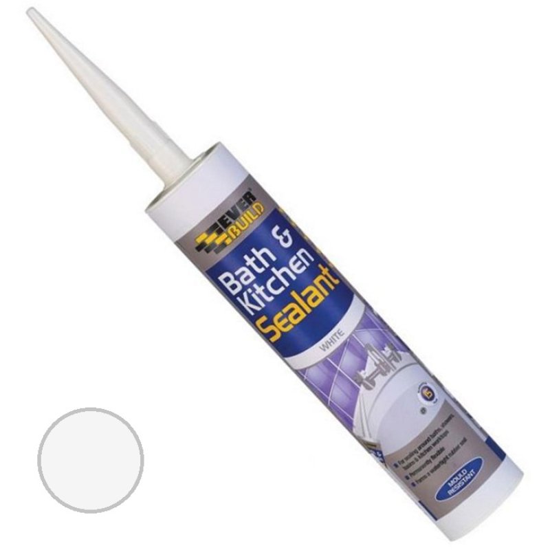 Everbuild Bath And Kitchen Sealant White Holbury Hardware Stores