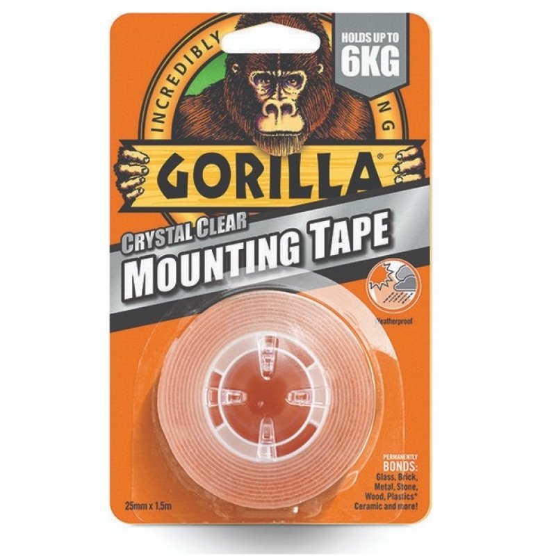 Gorilla Heavy Duty Mounting Tape 25mm x 1.5m Holbury Hardware Stores