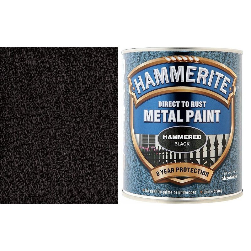 Hammerite Hammered Black 750Ml Holbury Hardware Stores