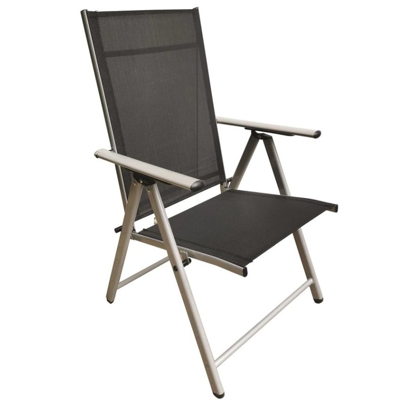 Black 7 Position High Back Garden Chair Holbury Hardware Stores