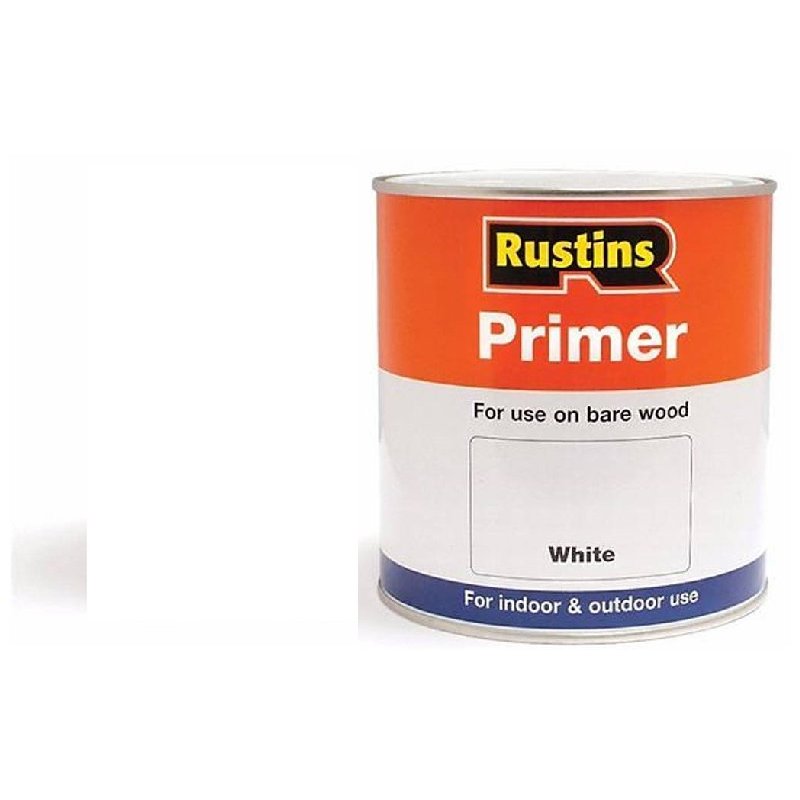 Rustins Wood Primer White 250Ml Holbury Hardware Stores