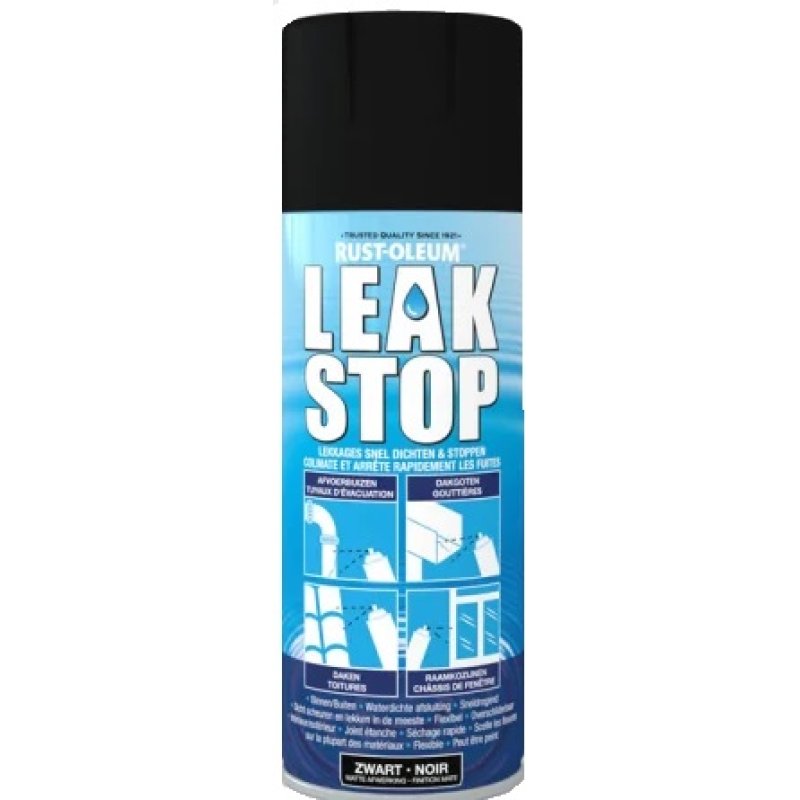 Rustoleum Leak Stop Black 400ml Holbury Hardware Stores