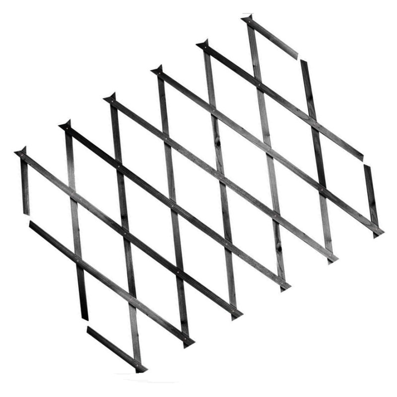 Heavy Duty Expanding Trellis Slate Grey, 1.8mx0.9m Holbury Hardware