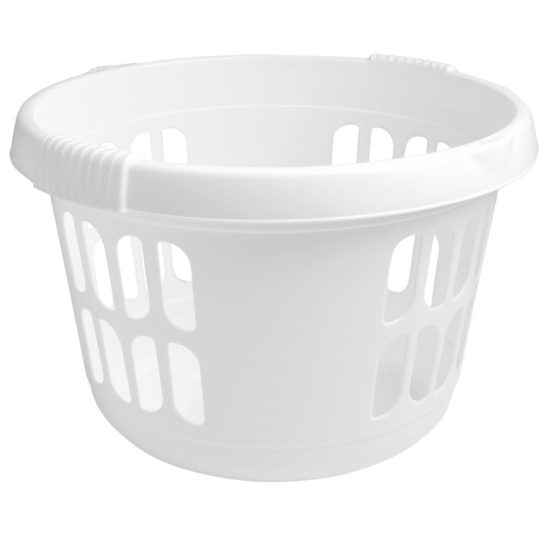 Round Laundry Basket White Holbury Hardware Stores